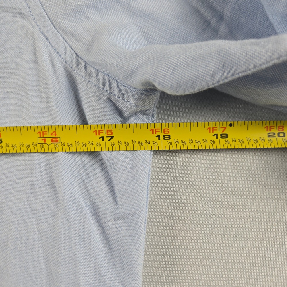 Abercrombie & Fitch Button Down Shirt Women XS Blue Oxford Moose Logo Preppy - Picture 6 of 8